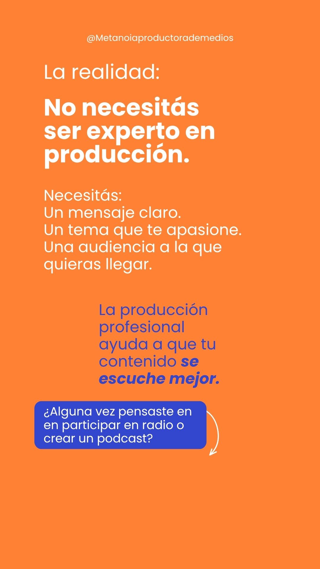 La realidad de la producción